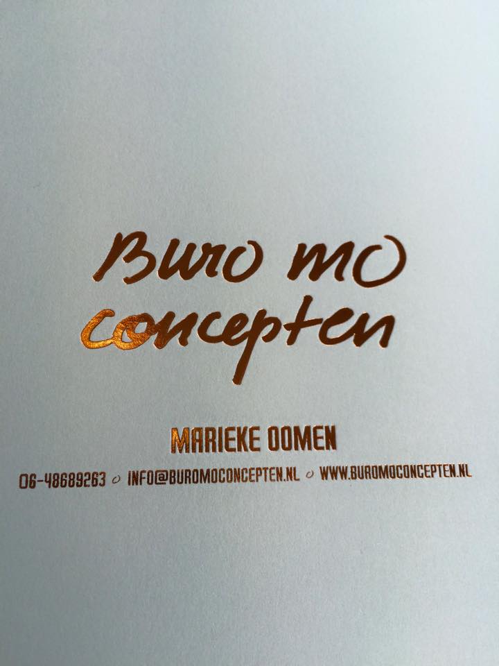 visistekaart foliedrukken en stansen 